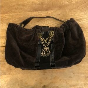 JUICY COUTURE BROWN VELOUR BAG